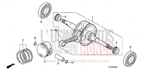 VILEBREQUIN/PISTON PES1258 de 2008